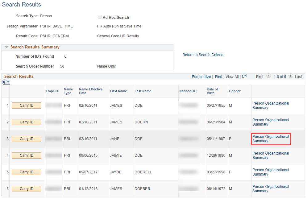 Existing HRS Search Existing HRS Search
