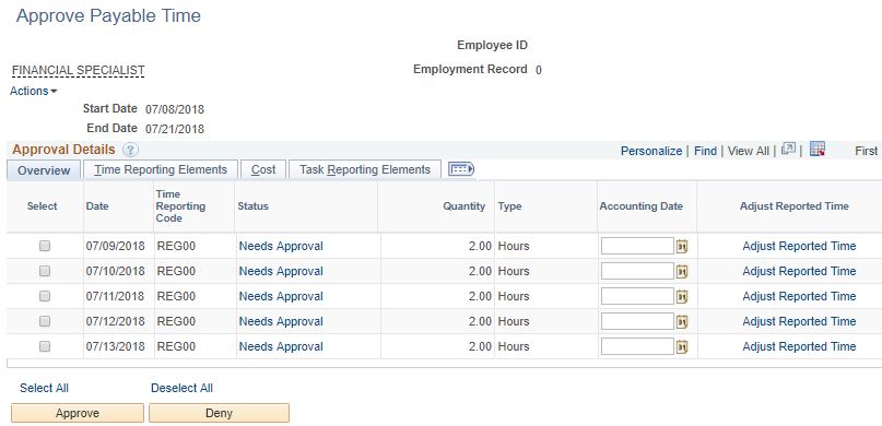 Payable Time in Needs Approval Payable Time in Needs Approval