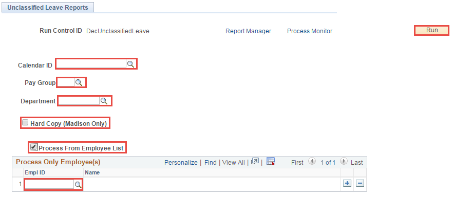 Report Parameters Report Parameters