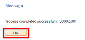 9.2 Process Completed OK Button 9.2 Process Completed OK Button