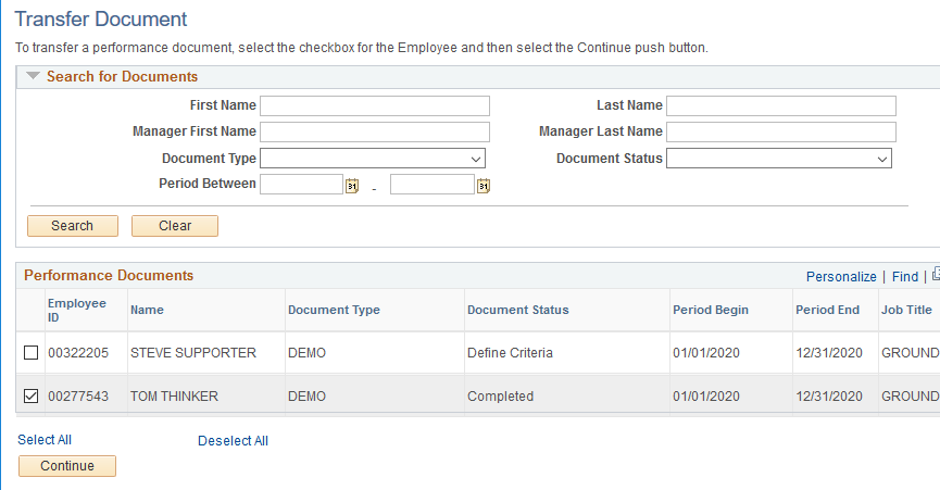 select record to transfer select record to transfer
