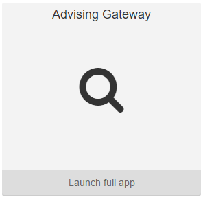 Advising Gateway app in MyUW