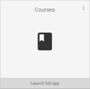 Find the Courses app via search in MyUW and launch to use