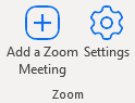 outlook toolbar add zoom meeting button