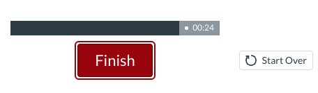 Click Finish when done recording, or Start Over if you're not happy with the recording Click Finish when done recording, or Start Over if you're not happy with the recording