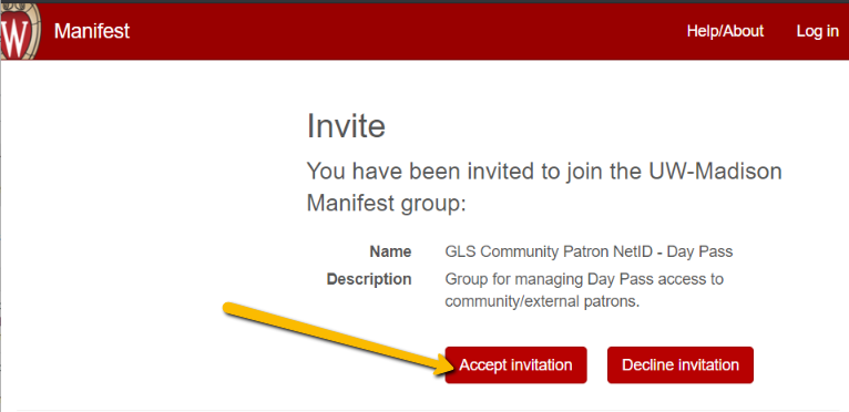 accept invite screencap