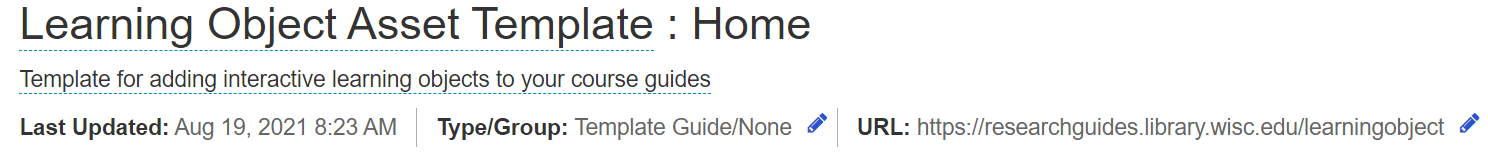 Image of the URL changed to a Friendly URL in Libguides
