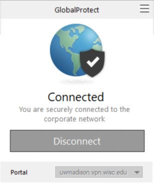 GlobalProtect connected