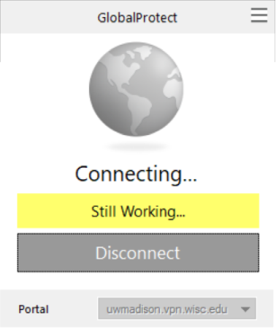 GlobalProtect Connecting