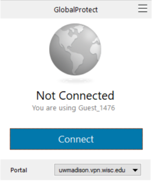 GlobalProtect Connect Button