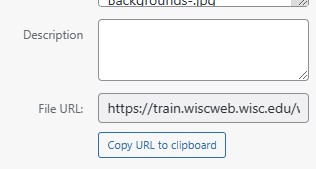 Finding the full URL of the image in the media library