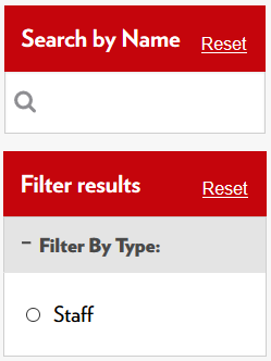 Filter view when displayed to the left of the listing