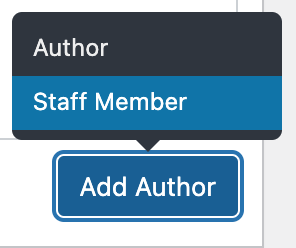 Add author button