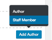 Add Staff Member or Add Author