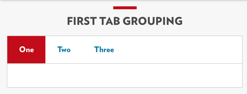 First tab group example