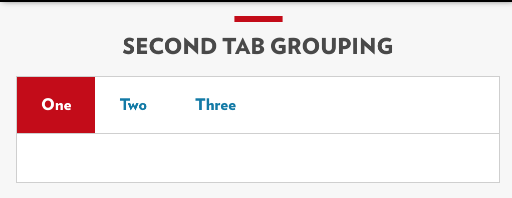 Second tab group example