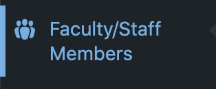 Faculty/Staff members link in the WiscWeb dashboard