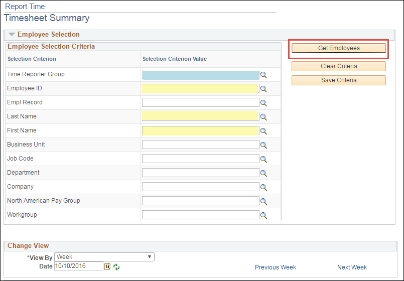Timesheet Selection Criteria Best Practice Timesheet Selection Criteria Best Practice