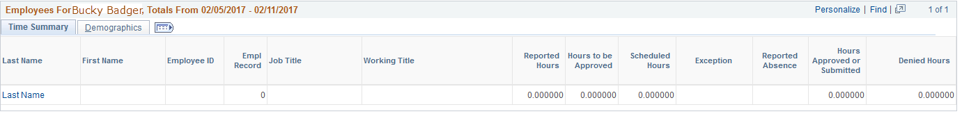 Selection Criteria Displayed Selection Criteria Displayed
