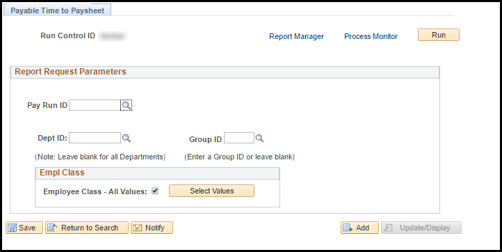 Compare Payable Time to Paysheet Compare Payable Time to Paysheet
