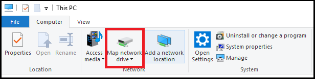 Map Network Drive