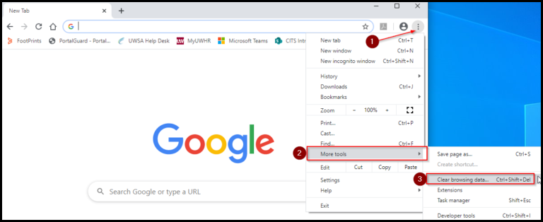 Clear Cache Chrome