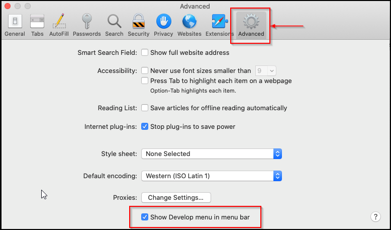 Clear Cache Safari