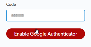 LastPass code field