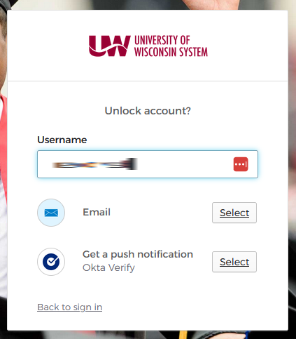 okta unlock account authentication step