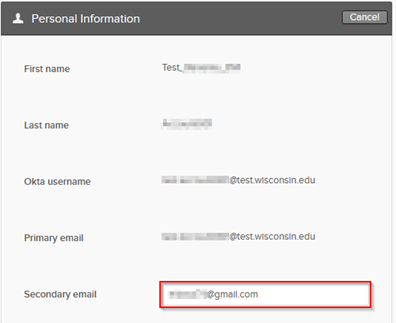Secondary Email