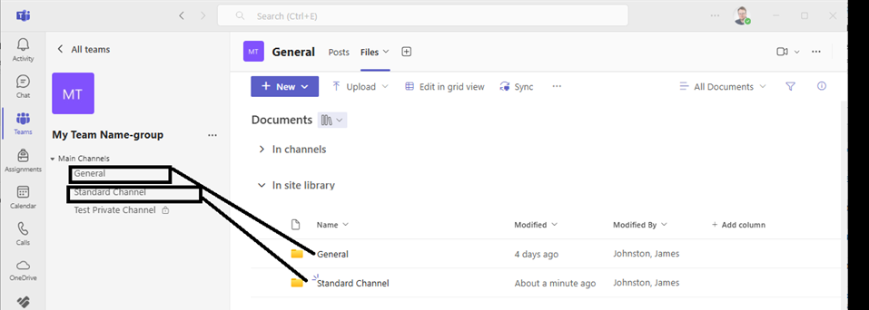 Teams. Channels