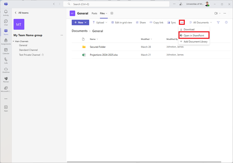 Open completely in SharePoint