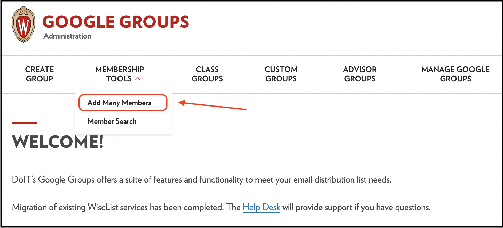 Manage Members