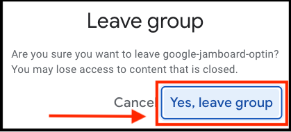 leave google group